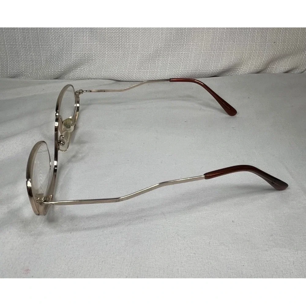 Vintage Gold Flip Down Makeup Glasses Magnifying Eye Makeup Application Frames